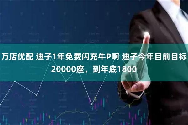 万店优配 迪子1年免费闪充牛P啊 迪子今年目前目标20000座,到年底1800
