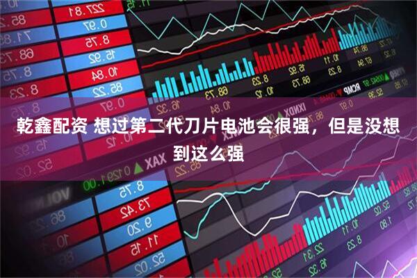 乾鑫配资 想过第二代刀片电池会很强，但是没想到这么强