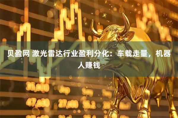 贝盈网 激光雷达行业盈利分化：车载走量，机器人赚钱
