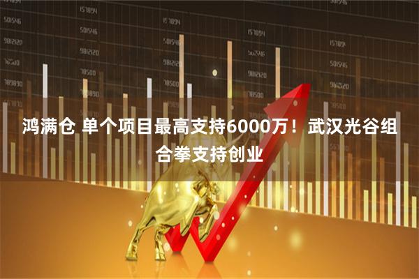 鸿满仓 单个项目最高支持6000万！武汉光谷组合拳支持创业