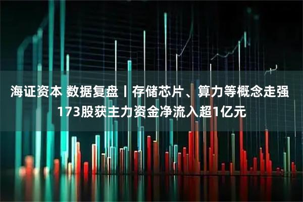 海证资本 数据复盘丨存储芯片、算力等概念走强 173股获主力资金净流入超1亿元