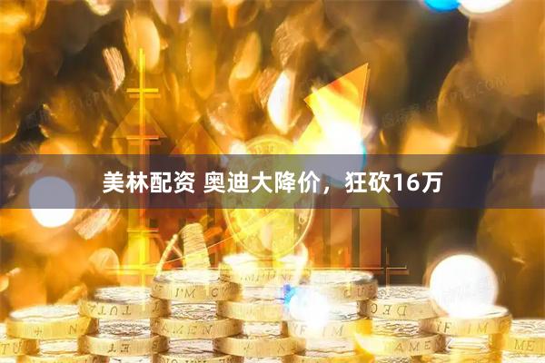 美林配资 奥迪大降价，狂砍16万